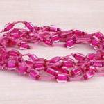 Cube Beads Yarn Bracelet